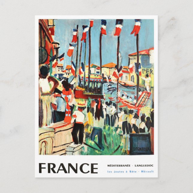 Reisen nach Frankreich Postkarte (Vorderseite)