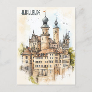 Reisen nach Heidelberg Deutschland Postkarte