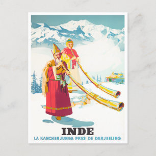 Reisen nach Indien Postkarte