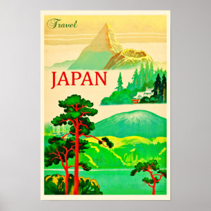 Reisen nach Japan Vintag Poster