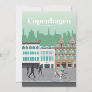 Reisen nach Kopenhagen Dankeskarte