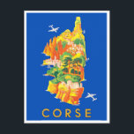 Reisen nach Korsika Postkarte<br><div class="desc">Korsika Frankreich Jahrgang Reise Postkarte</div>