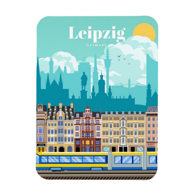 Reisen nach Leipzig Deutschland Magnet (Vertikal)