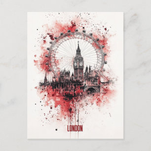 Reisen nach London England Postkarte