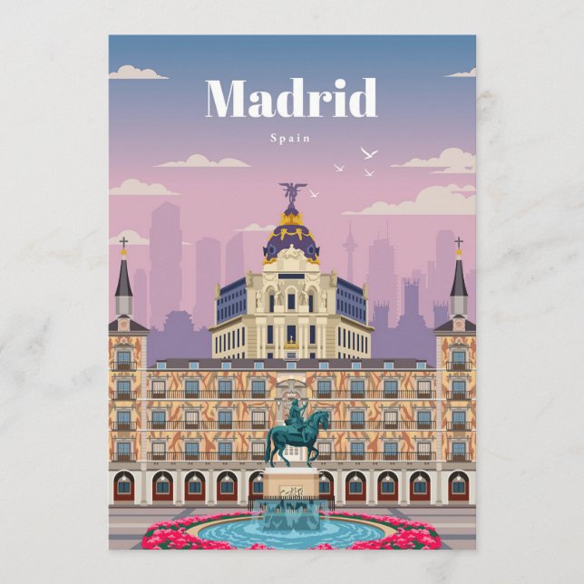 Reisen nach Madrid Spanien Programm (Vorderseite)