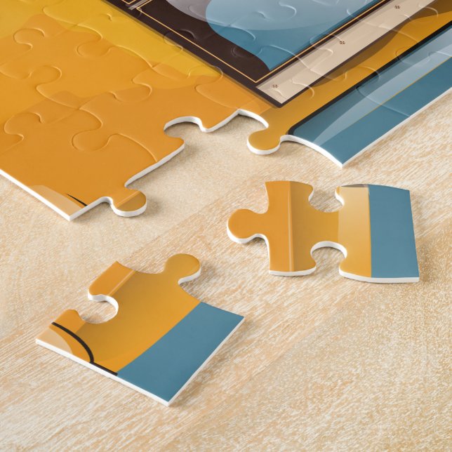 Reisen nach Madrid Vintages Urlaubsplaner Puzzle (Seite)