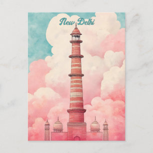 Reisen nach Neu-Delhi-Indien Postkarte