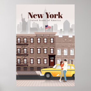 Reisen nach New York City Poster
