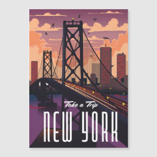 Reisen nach New York Magnetkarte