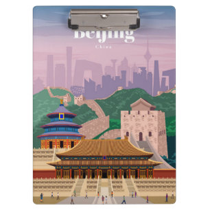 Reisen nach Peking China Klemmbrett