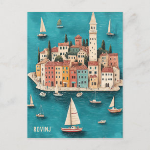Reisen nach Rovinj Kroatien Postkarte
