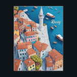Reisen nach Rovinj Kroatien Postkarte<br><div class="desc">Diese Reisepostkarte zeigt eine von der Stadt Rovinj inspirierte Abbildung. Diese Postkarte ist ideal für Reisende,  die Rovinj besuchen wollen,  oder für diejenigen,  die Rovinj bereist haben und eine Postkarte an ihre Familie oder Freunde schicken.</div>