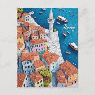 Reisen nach Rovinj Kroatien Postkarte