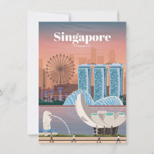 Reisen nach Singapur Dankeskarte