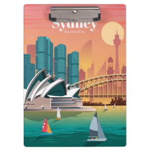 Reisen nach Sydney Australien Klemmbrett