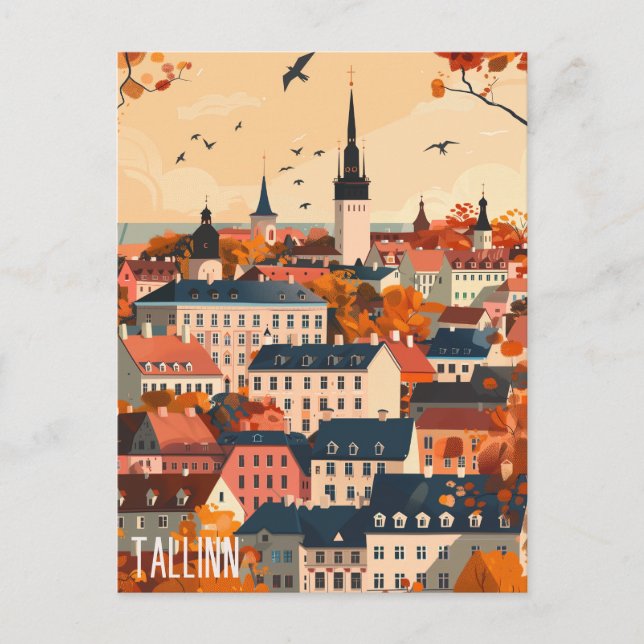 Reisen nach Tallinn Postkarte (Vorderseite)