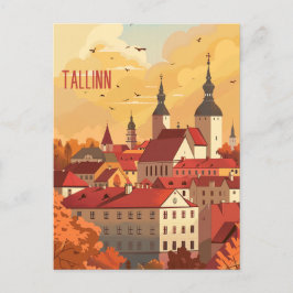 Reisen nach Tallinn Postkarte