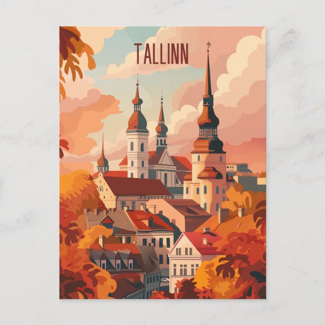 Reisen nach Tallinn Postkarte (Vorderseite)