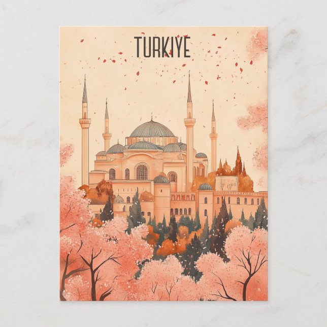 Reisen nach Turkiye Postkarte (Vorderseite)