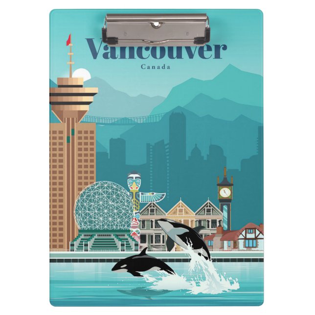 Reisen nach Vancouver Klemmbrett (Vorderseite)