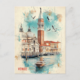 Reisen nach Venedig Italien Postkarte