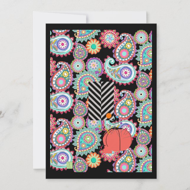 Reisen Nähkarte Einladung (Vorderseite)