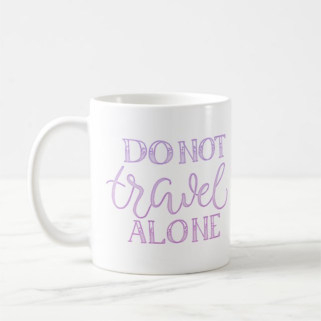 Reisen nicht allein kaffeetasse (Links)