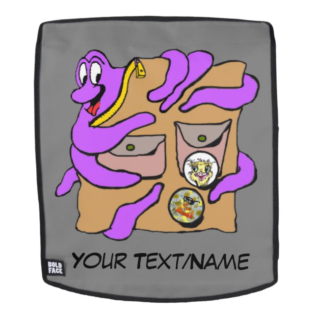 Reisen Oktopus umarmen Rucksack, Gesicht nur. Rucksack (Abnehmbare Front)