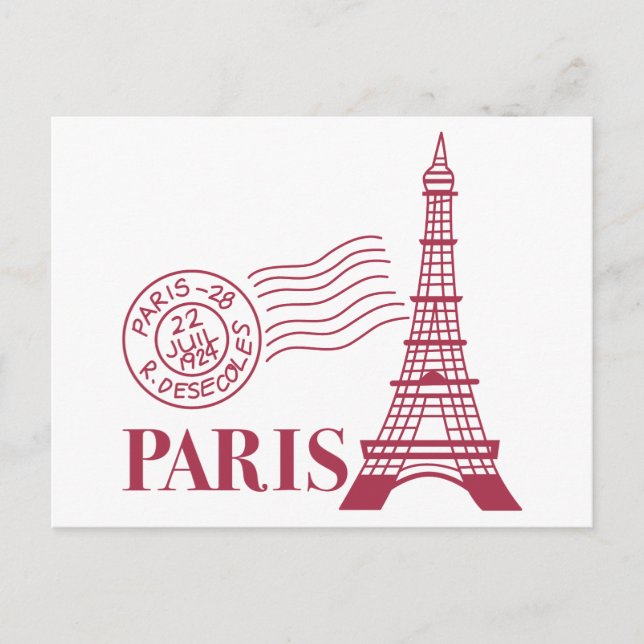 Reisen Paris Postkarte (Vorderseite)