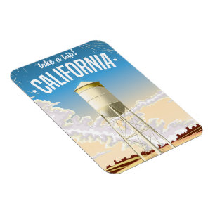 Reisen Retro California Reiseplakat Magnet