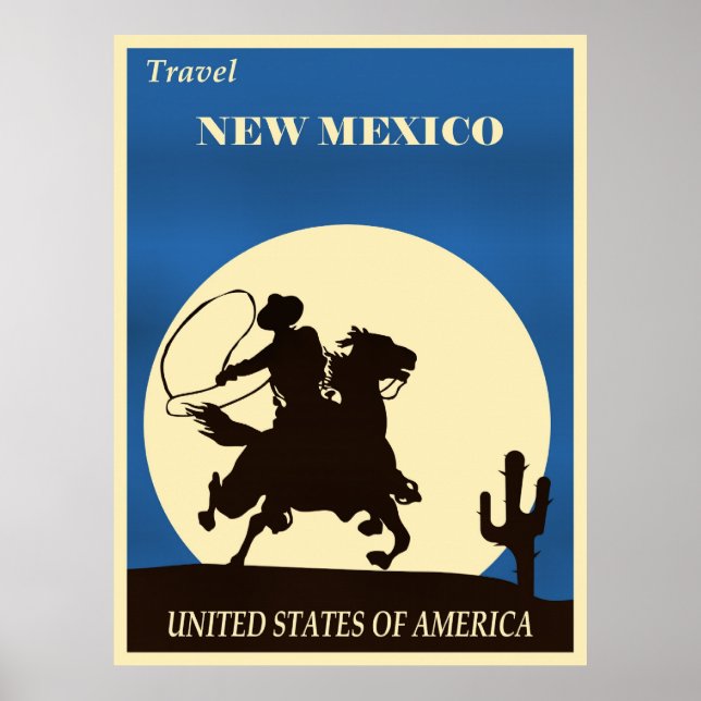 Reisen Sie durch New Mexico Poster (Vorne)