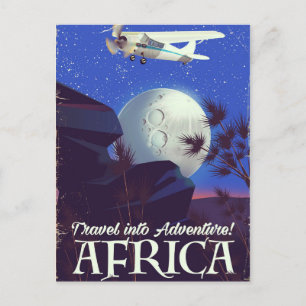Reisen Sie ins Abenteuer! Afrika Postkarte