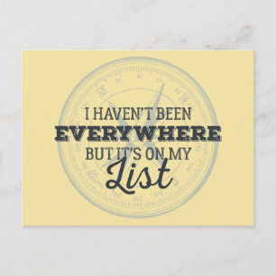 Reisen Sie mehr Kompass-Briefmarke motivierend Zit Postkarte