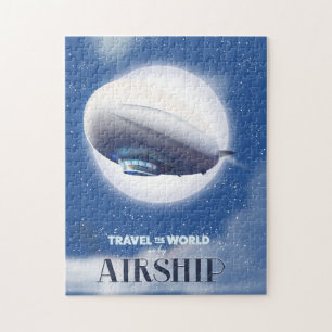Reisen Sie mit dem Luftschiff um die Welt Puzzle