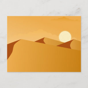 Reisen Sie mit diesem in die Wüste Ägyptens Postkarte
