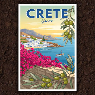 Reisen Sie nach Griechenland: Eine Vintage-Plakats Poster
