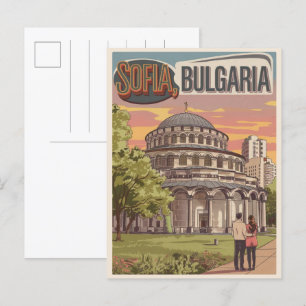Reisen Sofia, Bulgarien Vintage Geschenke, liebevo Postkarte
