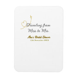 Reisen von Miss zu Brautparty Name hinzufügen Magnet