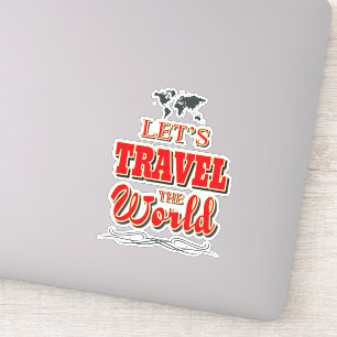 Reisen wir die Welt Aufkleber