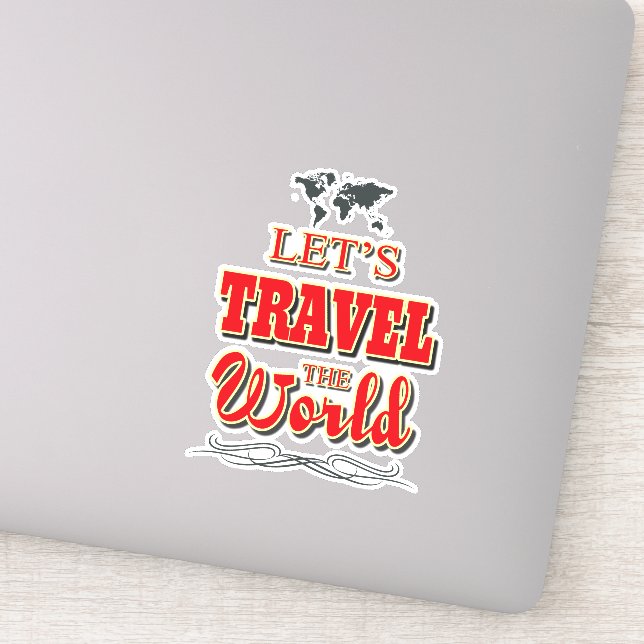 Reisen wir die Welt Aufkleber (Detail)