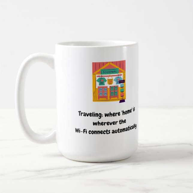 Reisen: Wo "Zuhause" ist, wo die Wi-Fi-Verbindung  Kaffeetasse (Links)