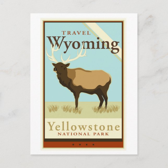 Reisen Wyoming Postkarte (Vorderseite)
