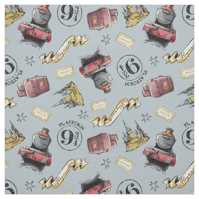 Reisen zum HOGWARTS™-Muster Stoff (Muster)