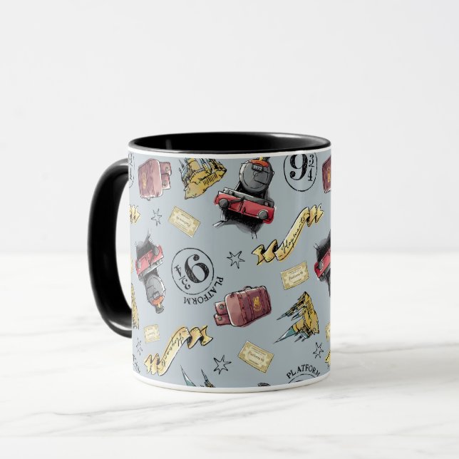 Reisen zum HOGWARTS™-Muster Tasse (Vorderseite Links)