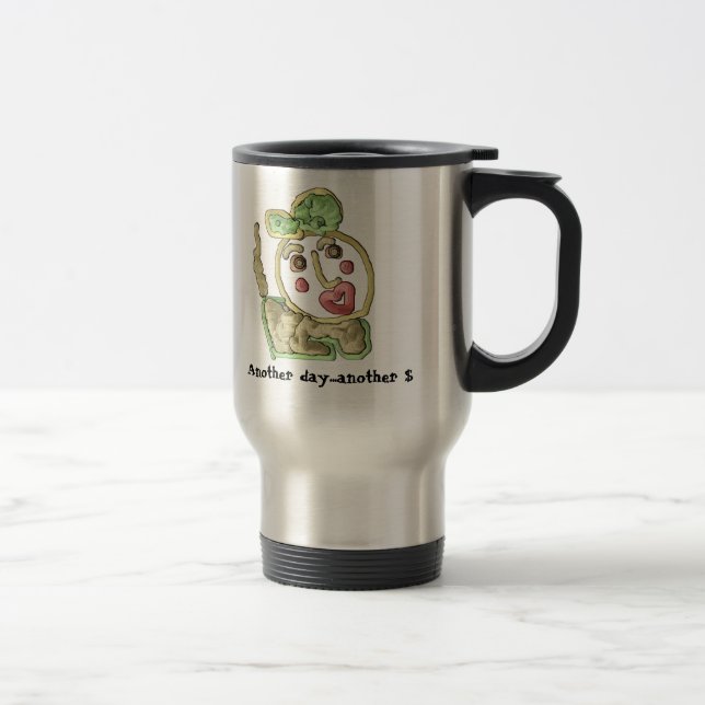 Reisend-Pendler-Tasse - ein anderer Tag…. Reisebecher (Rechts)
