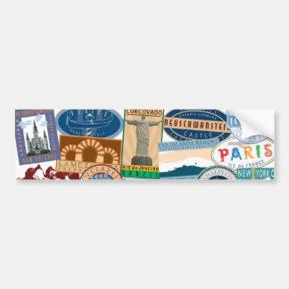 Reisende aus aller Welt Autoaufkleber