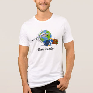 Reisende aus aller Welt, verpackt und einsatzberei Tri-Blend Shirt