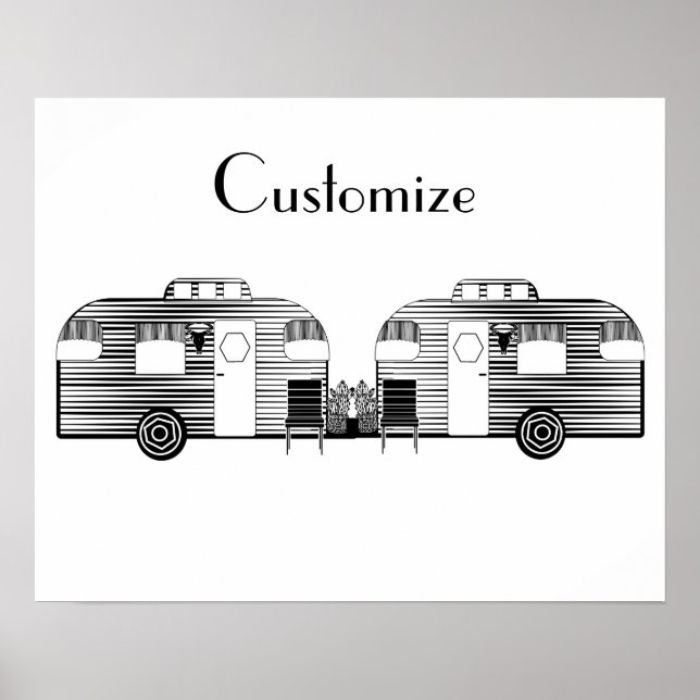 Reisende Camper Caravan Thunder_Cove Poster (Vorne)