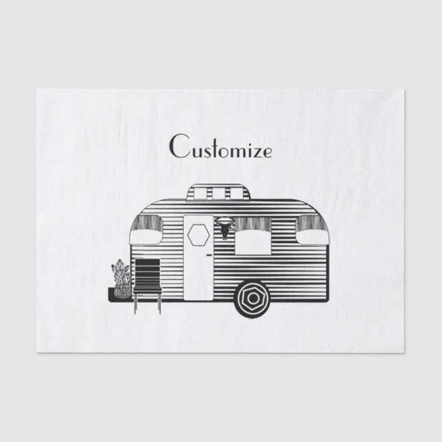 Reisende Camper Caravan Thunder_Cove Seidenpapier (Vorderseite)