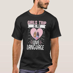 Reisende Flug Urlaub Mädchen Reise ist meine Liebe T-Shirt